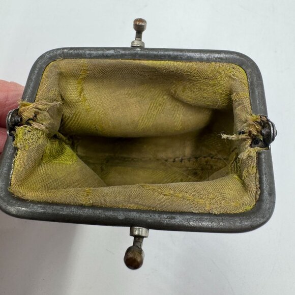 Vintage Leather Worn Coin Purse Tooth Pouch 1900's Era 3" x 2" - Picture 10 of 15